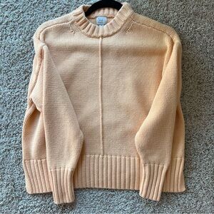 Thick light orange sweater a new day brand